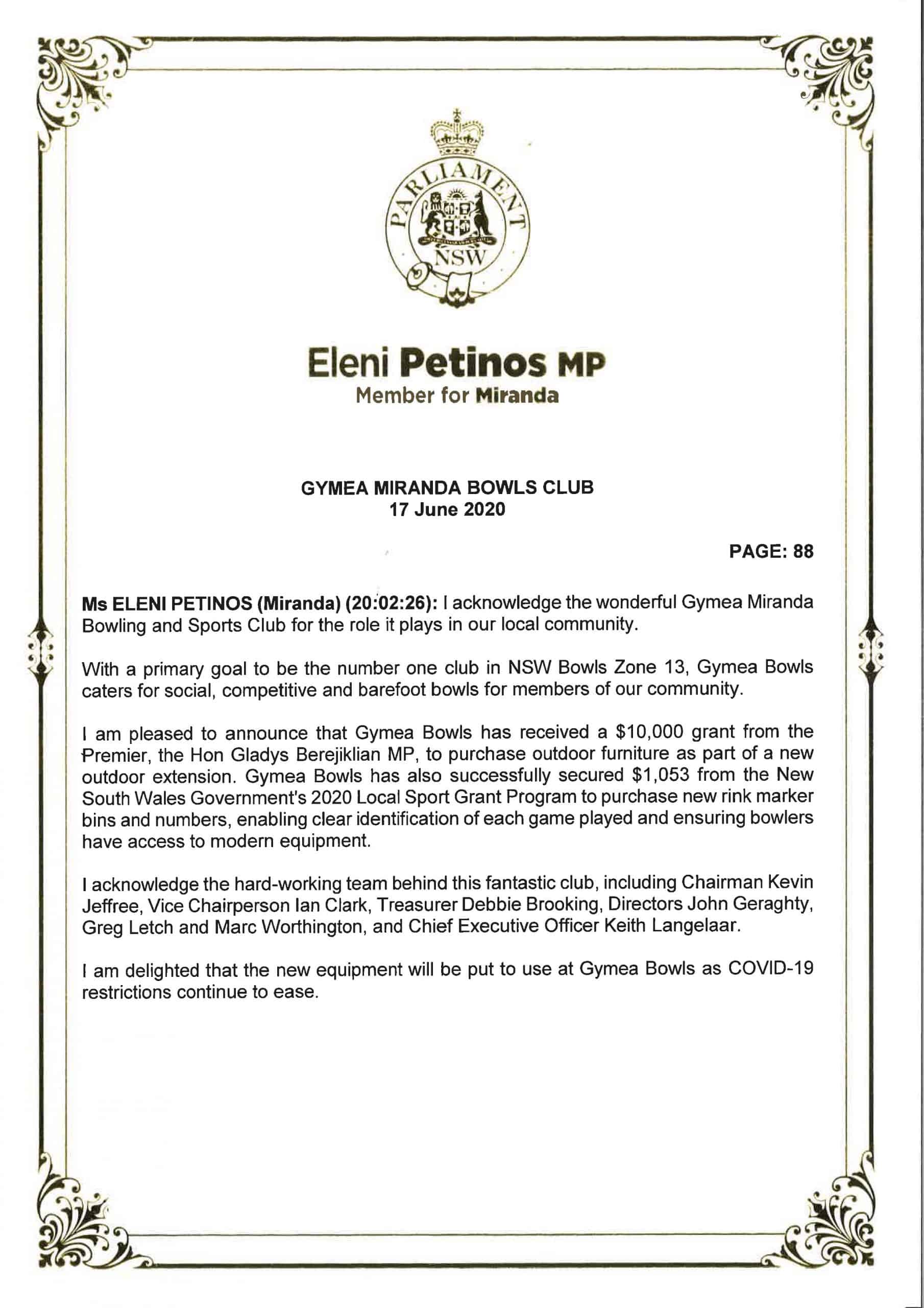 Featured Image for “Eleni Petinos MP”