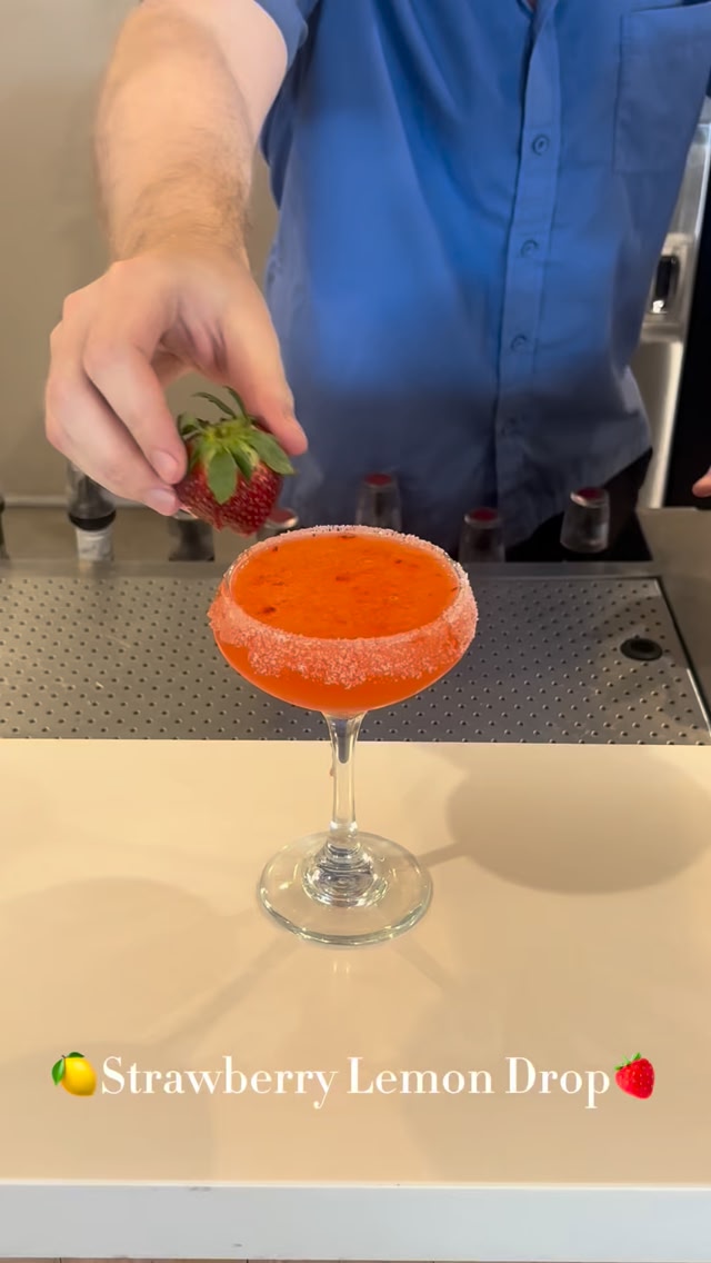 Featured image for “Strawberry Lemon Drop Cocktail: Sweet & Zesty Delight at Gymea Bowls”
