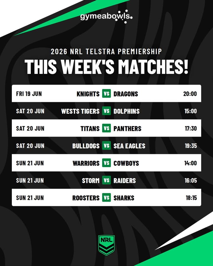 Featured image for “NRL Action This Week at Gymea Bowls”